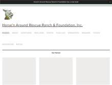 Tablet Screenshot of horsenaroundrescue.org